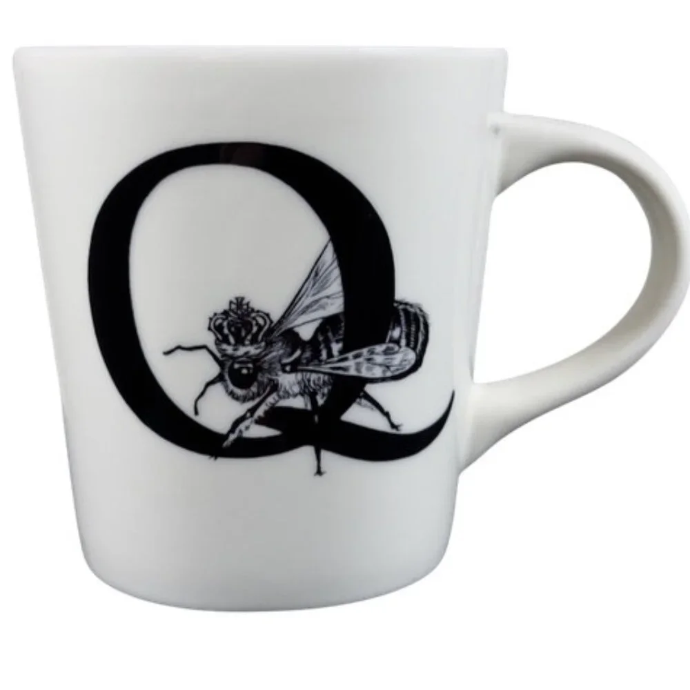 Williams Sonoma Rory Dobner Q Monogram Mug Queen Bee 19oz